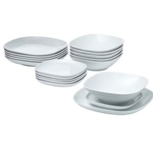 Serviço 18 pratos branco VARDERA
