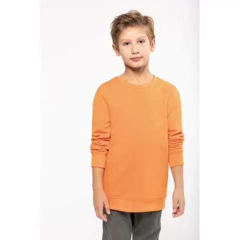 Sweatshirt eco-responsável com decote redondo de criança - Image 2