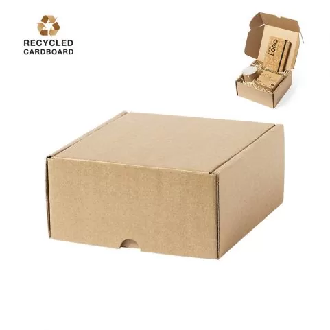 Caixa de presente em cartão ondulado reciclado - Image 4