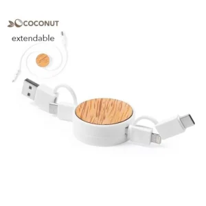 Cabo USB extensível com carregador