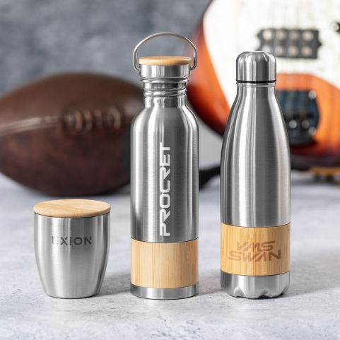 Garrafa retro com pormenor de bambu 800 ml - Image 2