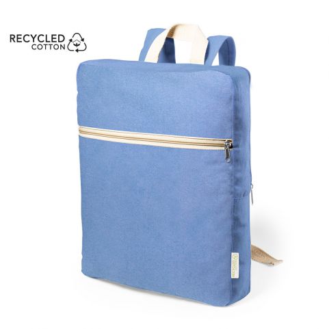 Mochila com bolso frontal 100% algodão reciclado