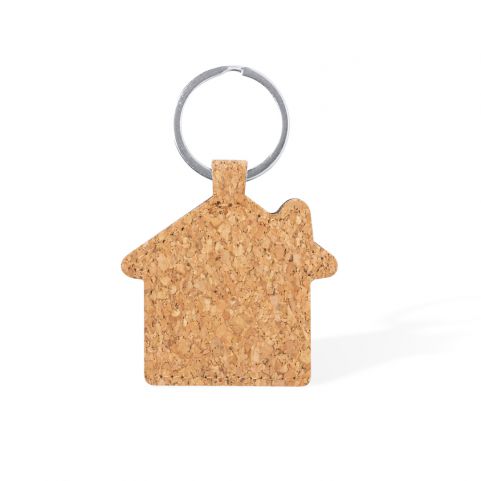 Porta-chaves em forma de casa cortiça natural - Image 3