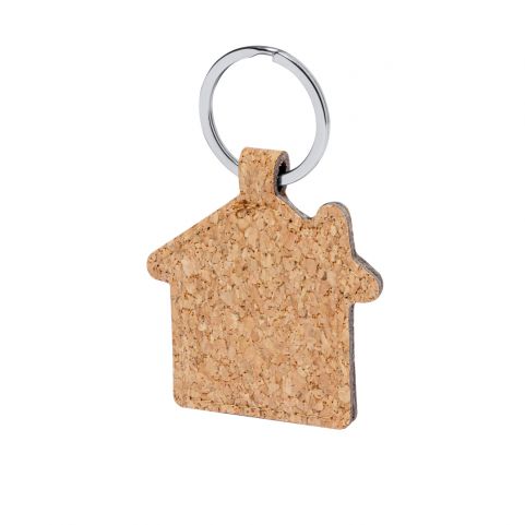 Porta-chaves em forma de casa cortiça natural - Image 4