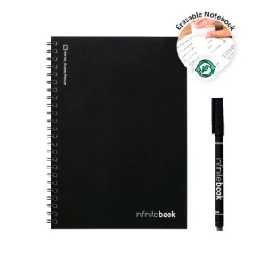 Bloco de notas A5 Infinitebook pautado com capa flexível