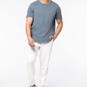T-shirt orgânica com aspecto lavado unissexo
