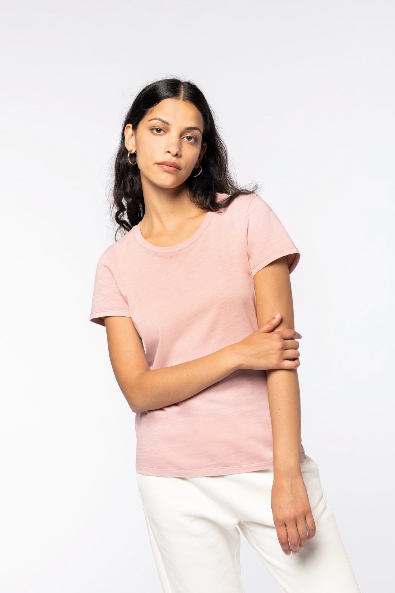 T-shirt com aspecto lavado de senhora - Image 3