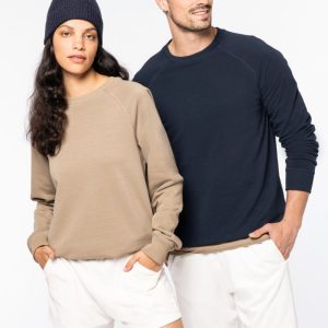 Sweatshirt raglan unissexo