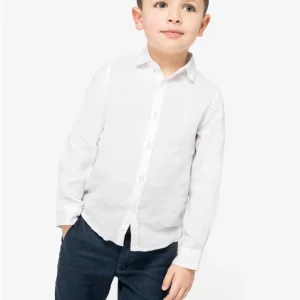 Camisa em linho de criança