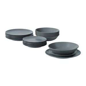 Serviço pratos 18 peças DINERA cinza