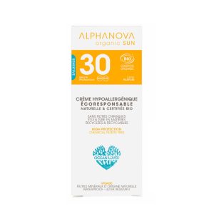Alphanova Sun – Creme protetor solar hipoalergénico para rosto – SPF30