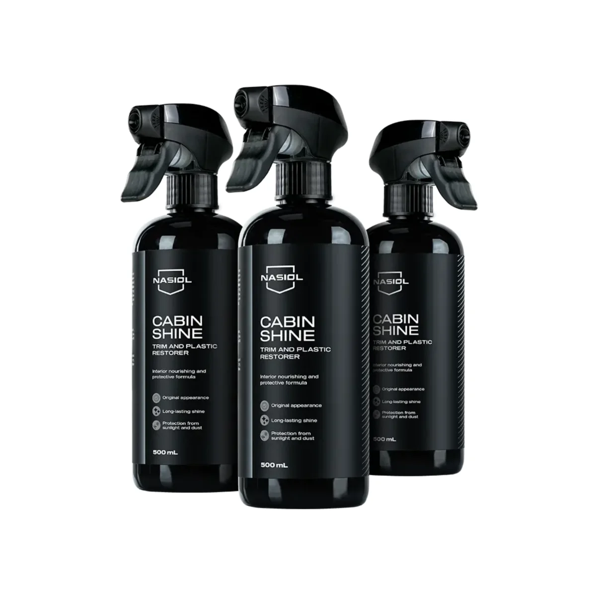 Nasiol CabinShine – Restaurador de Plásticos Interiores 500ml - Image 2