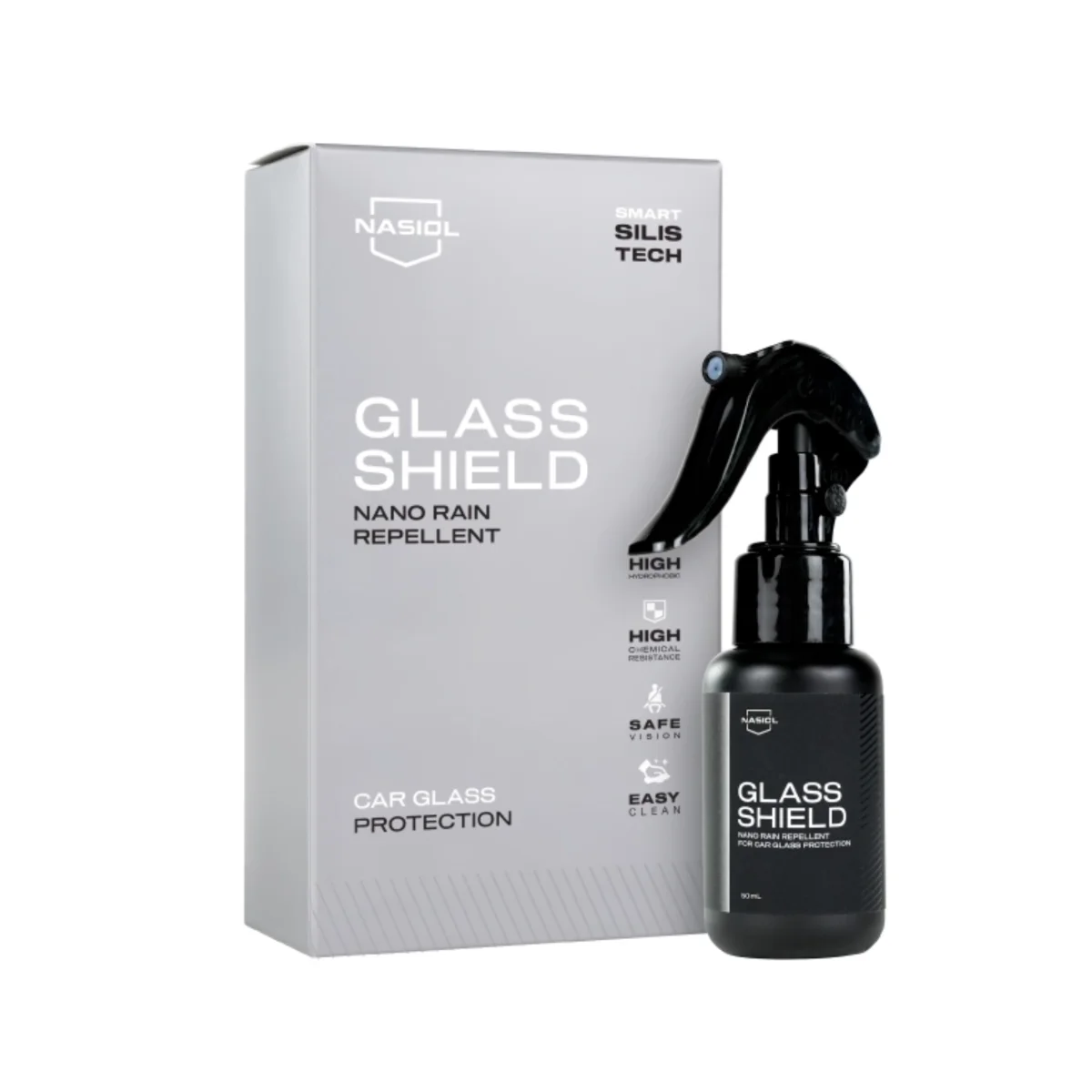 Nasiol GlasShield – Repelente de Chuva Nano para Vidros 50ml - Image 2